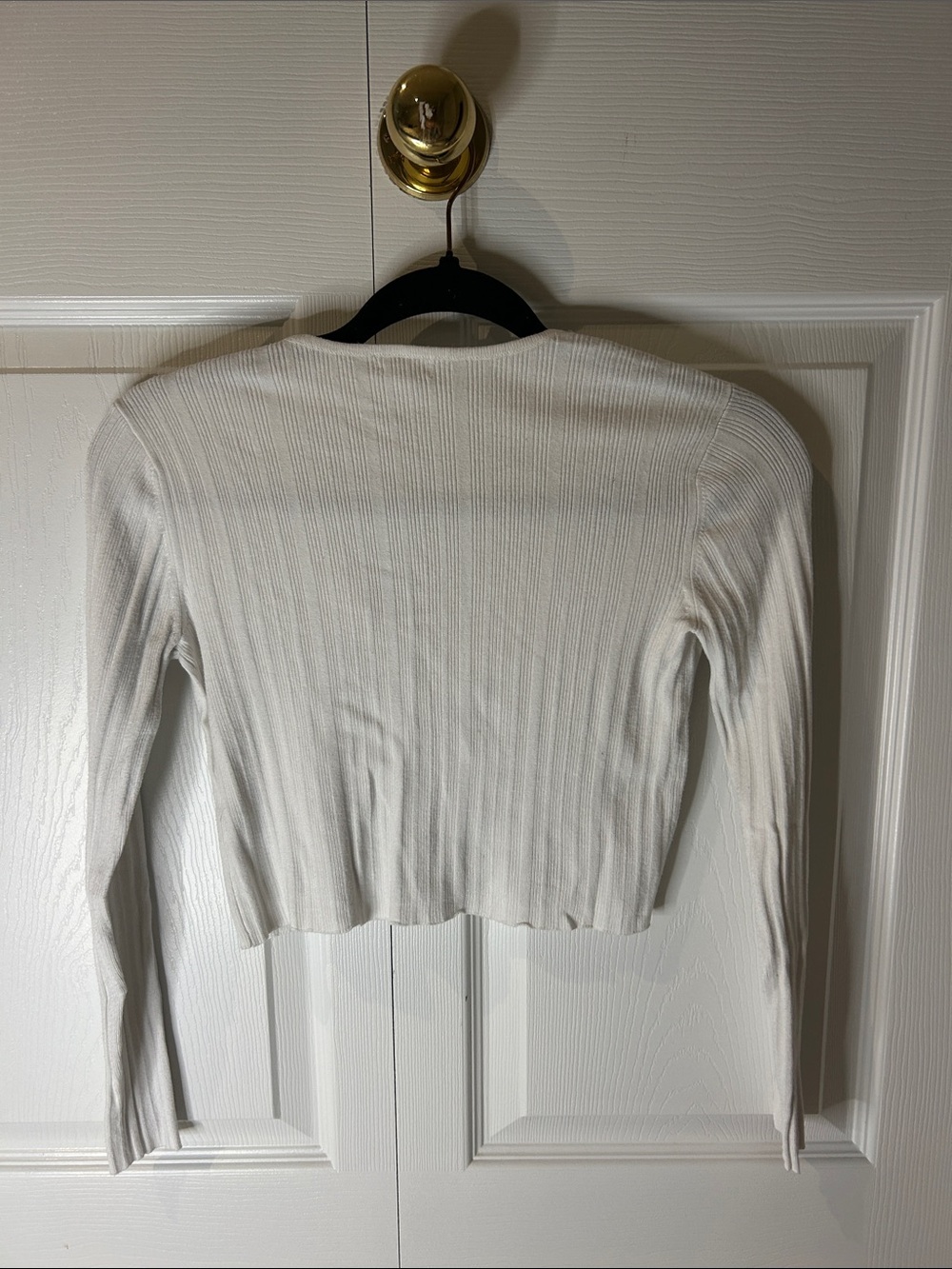 Garage Ribbed Cropped Button Cardigan - Picture 2 of 2